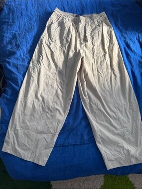 ASOS Men's Light Beige Elastic-Waist Chinos